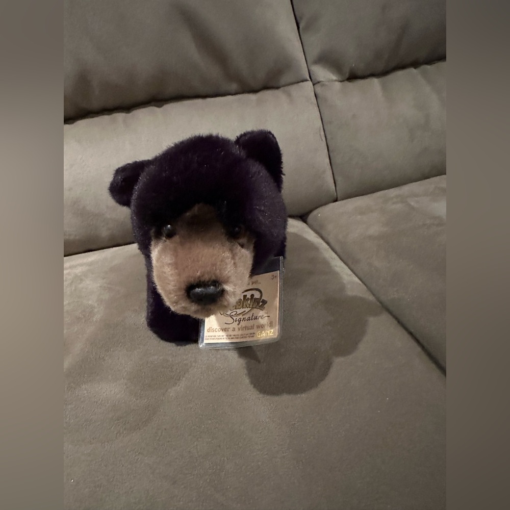 Webkinz small signature black bear with sealed code